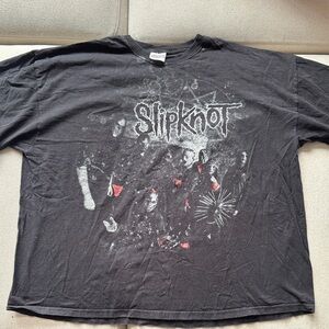 Hanes Black Slipknot Graphic Tee